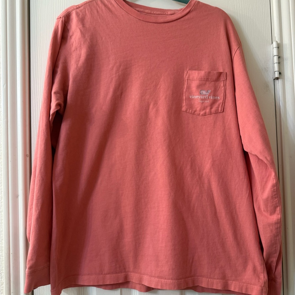 Vineyard Vines Cape Cod Salmon Pink Long Sleeve Shirt